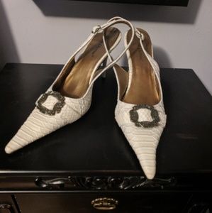 🔥Price Drop🔥Pierre Dumas Alligator Slingbacks